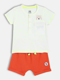 MINI KLUB - Baby Boys Knit T-Shirt with Shorts (Set of 2)