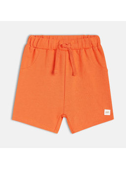 MINI KLUB - Orange Cotton Solid Shorts