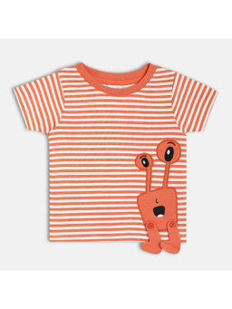 MINI KLUB - Cotton Half Sleeve Striped T-Shirt