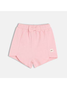 MINI KLUB - Pink Cotton Solid Shorts
