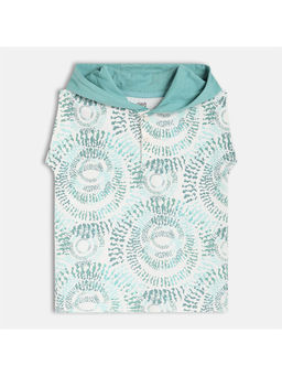 MINI KLUB - Cotton Printed Hooded T-Shirt
