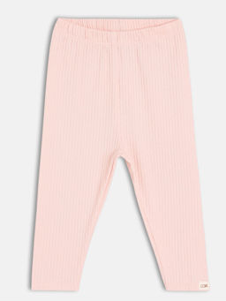 MINI KLUB - Pink Cotton Solid Leggings