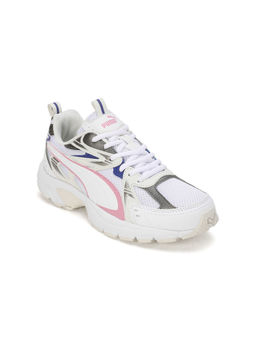 Puma - Milenio Tech Unisex Off White & Pink Sneakers