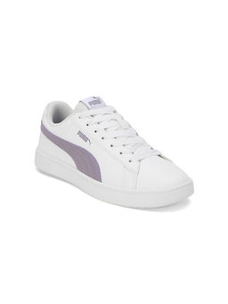 Puma - Rickie Classic Unisex White & Purple Sneakers