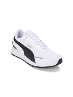 Puma - Road Rider Lth Unisex White & Black Sneakers