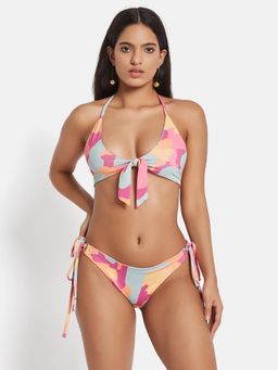 Secrets By ZeroKaata - Women Multi-Color Swim Bikini Beachwear (Set of 2)