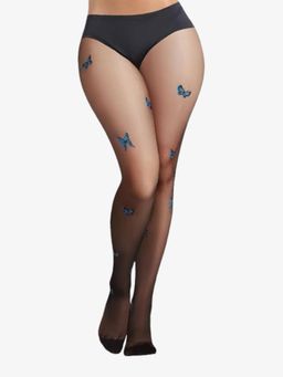 Secrets By ZeroKaata - Black High Waist Summer Pantyhose Stockings