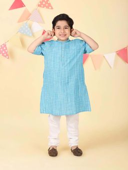 Fabindia - Blue Cotton Long Kurta