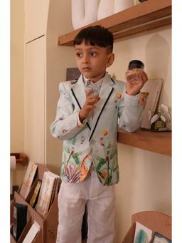 Funny Bones - Nature Flights Blazer & Pant with Shirt, Bow (Set of 4)