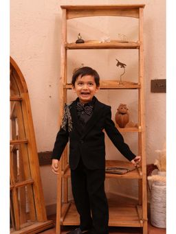 Funny Bones - Lioncrest Blazer & Pant with Shirt, Bow (Set of 4)
