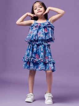 PSPeaches - Blue Floral Dress