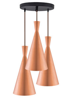 Homesake - Round Chandelier Inverted Cone Rose Gold