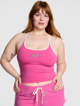 Victoria's Secret - Pink All-Day Cotton Halter Neck Tank Top