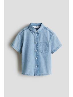 H&M - Boys Blue Short-Sleeved Denim Shirt