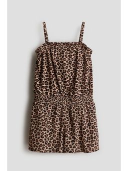 H&M - Girls Beige Patterned Jumpsuit