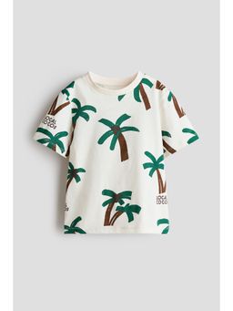 H&M - Boys White Printed T-Shirt