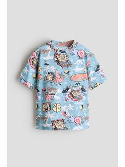H&M - Boys Blue Printed T-Shirt