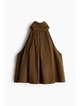 H&M - Women Green Tie-Neck Top