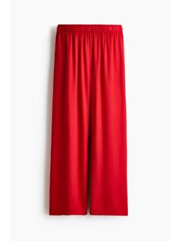 H&M - Women Red Wide Pull-On Trousers