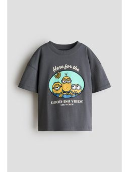 H&M - Boys Multi-Color Oversized Print-Motif T-Shirt