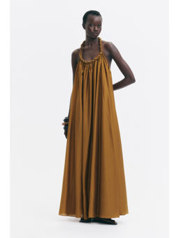 H&M - Women Beige Braid-Detail Dress