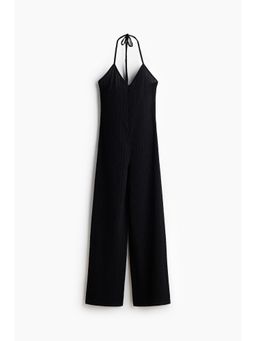 H&M - Women Black Halterneck Jumpsuit