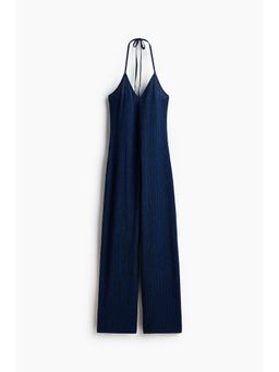 H&M - Women Blue Halterneck Jumpsuit
