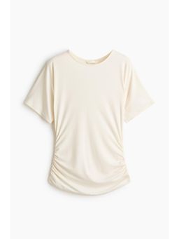 H&M - Women White Draped Jersey Top