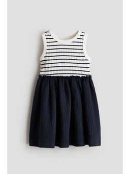 H&M - Girls Blue Muslin-Skirt Dress