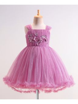 Mark & Mia - Girls Pink Shimmered Tulle Fit & Flare Midi Dress