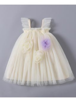 Mark & Mia - Girls Beige Fit & Flare Dress