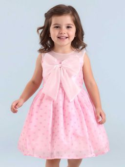 Mark & Mia - Girls Pink Printed Fit & Flare Dress