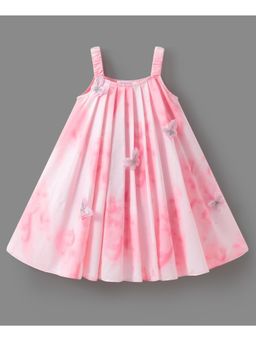 Mark & Mia - Girls Pink Tie Dyed A-Line Dress