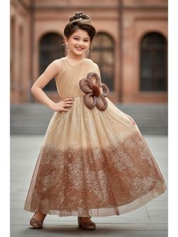 Lagorii - Girls Brown Ombre Sparkle Party Gown