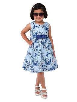 mama & bebe - Girls Blue Printed Dress