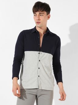 Campus Sutra - Mens Colorblock Casual Shirt