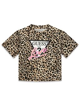 Guess - Multi Cotton Leopard Print Girls T-Shirt