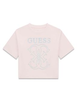 Guess - Pink Cotton Printed Girls T-Shirt