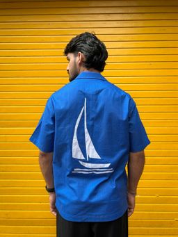 Oje' - Blue Monaco Applique Shirt