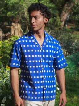 Oje' - Blue Jodhpur Ikat Shirt