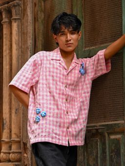 Oje' - Pink New York Checks Shirt