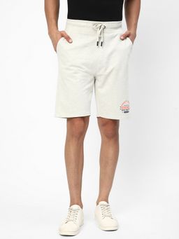 R&B - Men's Off White Printed Regular Shorts