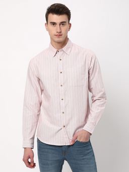 R&B - Red Stripes Regular Men Shirt