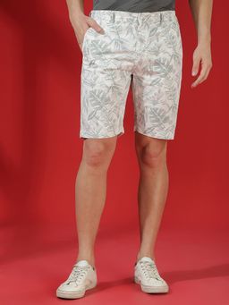 CRIMSOUNE CLUB - Men's Grey Botanical Print Shorts