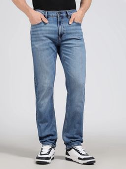 Calvin Klein - Blue Mid-Wash Slim Fit Mid Rise Men's Jeans