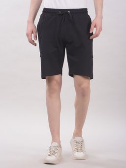 CRIMSOUNE CLUB - Men's Black Solid Shorts