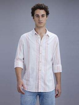 Pepe Jeans - Men White Striped Shirt