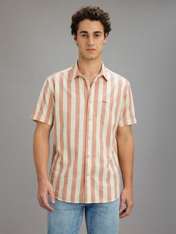 Pepe Jeans - Men Pink Striped Shirt