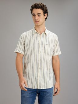 Pepe Jeans - Men Off White Striped Shirt