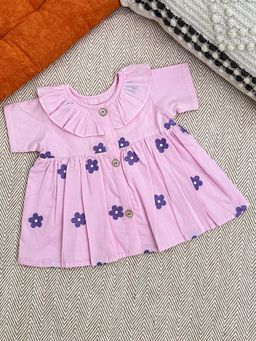Bhaakur - Infants and Toddlers Daisy Printed Organic Cotton Frock